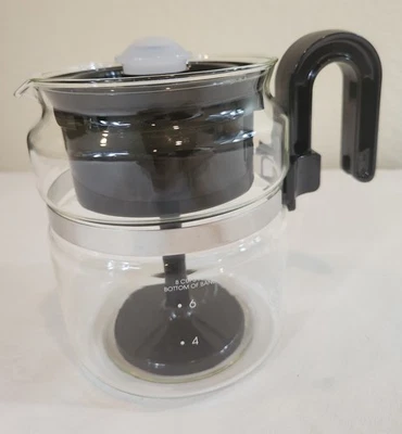 CAFE BREW Colección Medelco Estufa 8 Tazas Percolador Schott Duran Alemania Foto 1 de 4