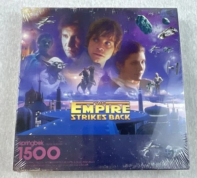 Vintage Star Wars Springbok The Empire Strikes Back 1500 Pc Puzzle Sealed 1997 - Image 1 of 4