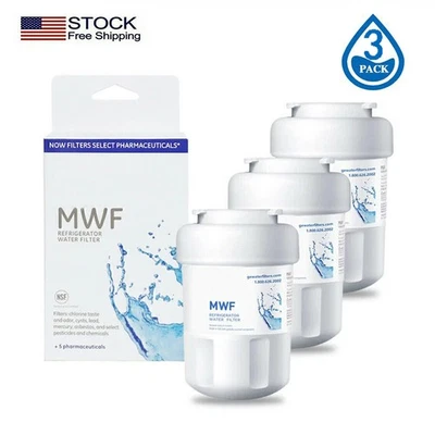 3 PACK New GE MWF GWF 46-9991 MWFP Smartwater Fridge Water Filter - Image 1 of 4