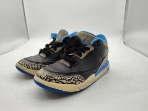 VINTAGE-Y2K-Nike-Air Jordan 3-Retro BP Sport Blue/Black-429487-007-Youth Size 13 - Picture 1 of 14