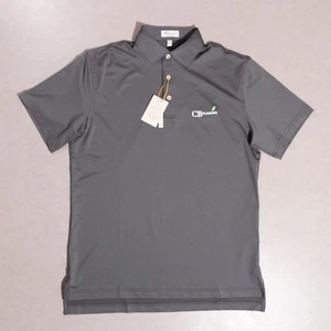 Neu mit Etikett Peter Millar Sommer bequem solide Performance Jersey Polo-Shirt Small grau - Bild 1 von 7