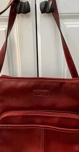 Borsa a tracolla RELIC bordeaux ecopelle tracolla regolabile - Foto 1 di 9