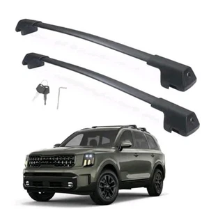 LockableRoof Rack Cross Bars B:Compatible with Kia Telluride X-PRO&X-LINE 23-25 - Picture 1 of 4