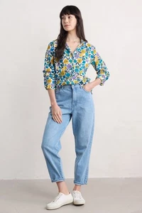 Seasalt Women's - multi Larissa Shirt in Crinkled Organic Cotton - Regular - Zen - Picture 1 of 6