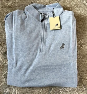 Pullover para hombre Mack Trucks Bulldog manga larga 1/4 cremallera azul claro talla XXL-NUEVO CON ETIQUETAS - Imagen 1 de 2