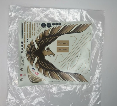 ORIGINAL 1/8 MONOGRAM 1979 TRANS AM TURBO MODEL KIT 2605 PART - DECAL SHEET - Image 1 of 3