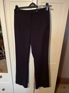 LONG TALL SALLY Ladies Black Stitch Spot Tailored Bootcut Trousers Size 10 NEW - Picture 1 of 11