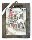 Archie Boyd Print on New Orleans Tile Slate Art Bourbon Street 1700s