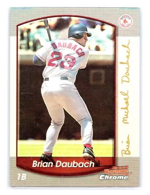 2000 Bowman Chrome #48 Brian Daubach Refractor Boston Red Sox - Image 1 of 2