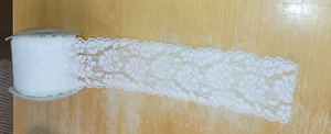 Vintage Franks Nursery Crafts Waterford White Lace Trim 10 Yd Spool - Picture 1 of 3