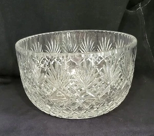 Antique Cut Crystal Punch Bowl or Centerpiece Bowl - Picture 1 of 2