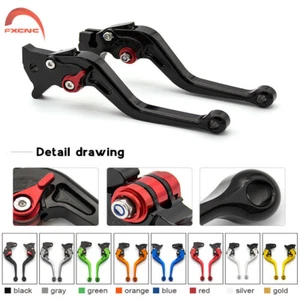 CNC Brake Clutch Levers Short For Triumph 675 STREET TRIPLE R/RX 2009-2016 2015 - Picture 1 of 16
