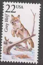  US. 2322. 22c. Gray Wolf, North American Wildlife. MNH. 1987