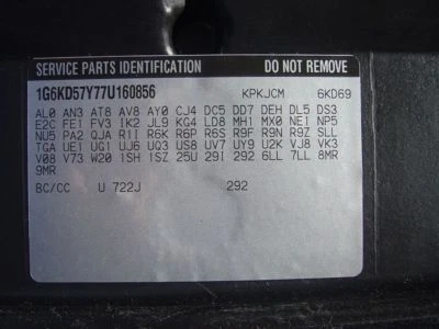 06 07 08 09 10 11 COMPRESOR CADILLAC DTS AC SIN DISPOSICIONES DE CLIMA CALIENTE 658586 Foto 1 de 4