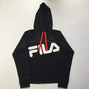 Fila Youth Kids Pullover Hoodie Black Medium - Picture 1 of 10