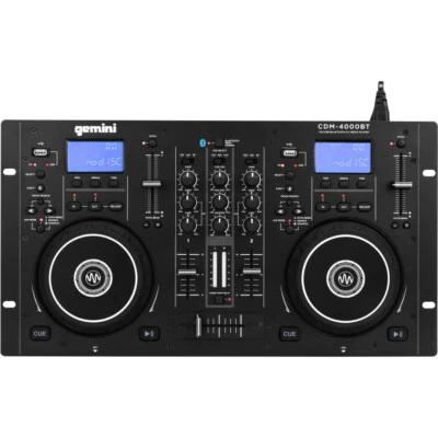 Gemini CDM-4000BT Dual DJ CD/USB Media Player with Bluetooth + Mixer - Image 1 of 4