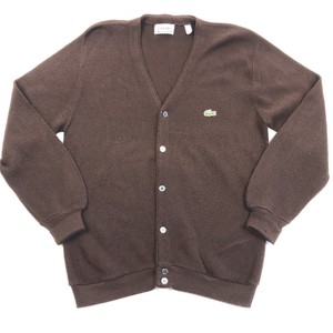 Brown Cardigan Sweaters Izod Lacoste 