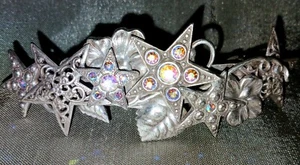 KIRKS FOLLY Francia Pasador de Pelo Estrellas Hibisco Filigrana Aurora Boreal Bling - Imagen 1 de 4