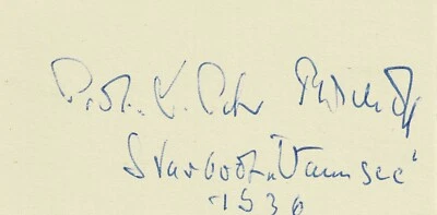 original Autogramm † Peter Bischoff Olympiasieg 1936 Segeln Deutsches Reich - Bild 1 von 2