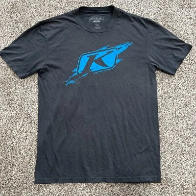Klim Mens Small Short Sleeve Crew Neck Gray Graphic T Shirt Snowmobiles Casual - Image 1 of 4