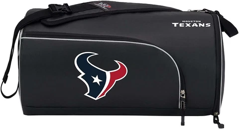 New NFL Houston Texans Squadron Premium Duffel Bag / Gym Bag / Training Bag Cover