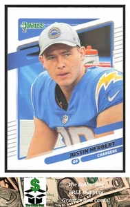 2021 Donruss No Helmet #70b Justin Herbert - Los Angeles Chargers - Picture 1 of 2