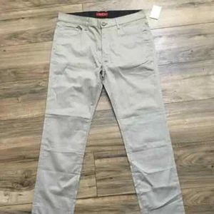 GUESS Men's Khaki Pants Slim Fit Chinos Stretchy Mid Rise Pockets Beige 32X32 - Picture 1 of 9