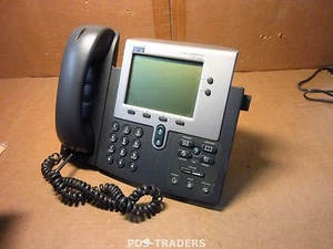 Cisco CP-7940G 7940G VoIP IP Phone Telephone Telefon Ex Psu INCL HANDSET & STAND - Photo 1/4