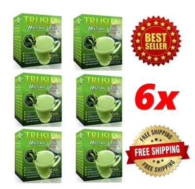 6x Truslen Matcha Latte Café Quemar Dieta Sin Azúcar Forma Delgada Control de Peso Foto 1 de 4