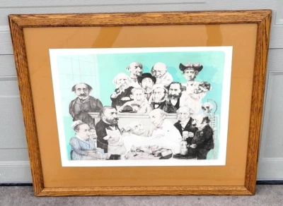 Litografía a color firmada por Charles Bragg (II) Colegio de cirujanos Foto 1 de 3