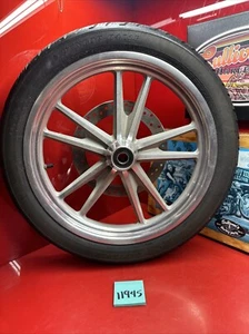 Harley Dyna 2006-17 Front Switchblade Mag Wheel 19” Rotor Superglide 25mm Oem - Picture 1 of 24