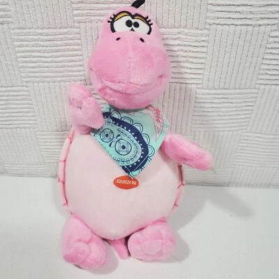 Dog Toy Fresh Water Turtle Pink Soft Plush With Bandana Squeaker 10" New - Image 1 of 4