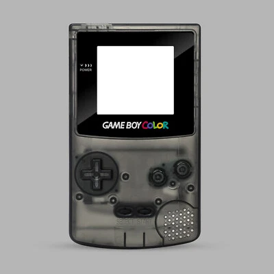 FÜR NINTENDO RetroSix IPS Q5 Gehäuse Set für Game Boy Color Schwarz Transparent Shell GBC ...