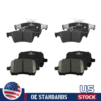 Керамические передние и задние тормозные колодки для Saturn Sky 2007-2010 Pontiac Solstice 06-09 - Изображение 1 из 4