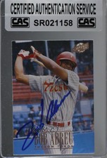 1996 Fleer Excel Bobby Abreu #169 CAS Certified Sealed Auto