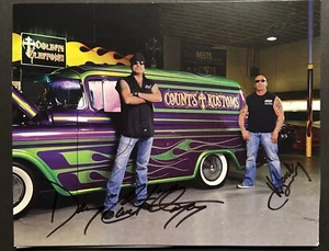 Danny Koker & Kevin Mack Signed 8 X 10 Photo Autographed Counts Kustoms - Picture 1 of 3
