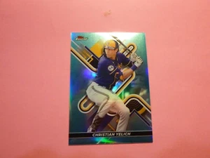 Christian Yelich 2022 Topps Finest  Aqua # 66        189/ 199 - Picture 1 of 1