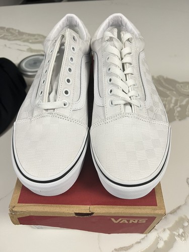 Vans Oldol S acacchi scacch tonaliu plateaunero bianco tag