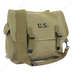 US M1936 Musette Bag and Strap - Olive Drab - American Army M36 Repro - Picture 1 of 5