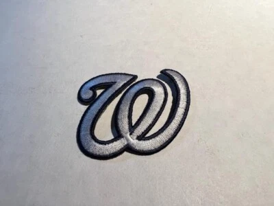 Nice MLB Washington Nationals Iron-On Patch.NEW.Same day Shipping.White/Black - Image 1 of 4