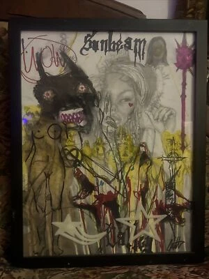 Painting Original Abstract People Portrait Canvas Outsider Whimsical Art - Изображение 1 из 4