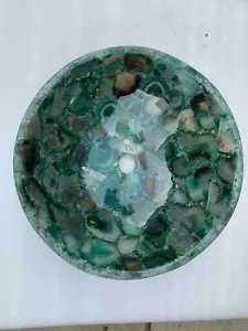 Natural Green Agate Stone Sink, Wash Basin in Agate hard Stone, Agate Stone Deco - Picture 1 of 4