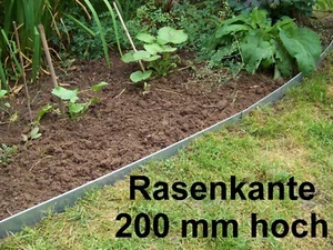 Rasenkante aus Edelstahl V2A 200 mm hoch 1,25 m bis 24,52 m Länge - Bild 1 von 4