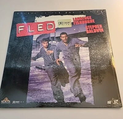 NEW Fled Laserdisc LD Deluxe Letterbox Laurence Fishburne, Baldwin, Salma Hayek  - Image 1 of 4