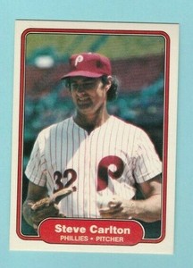 1982 Fleer Baseball #243 Steve Carlton 
