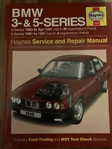 BMW 3 & 5 SERIES - 1981-91 HAYNES Service and Repair Manual (1948) - Picture 1 of 3