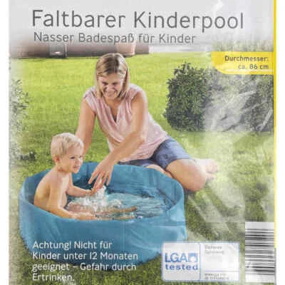 CRANE Faltbarer Kinderpool Pool Kinder Ø 86 cm Badespaß Planchbecken NEU OVP