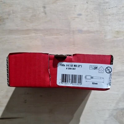 Hilti Collated Nails X-C 52mm 1x100pcs.