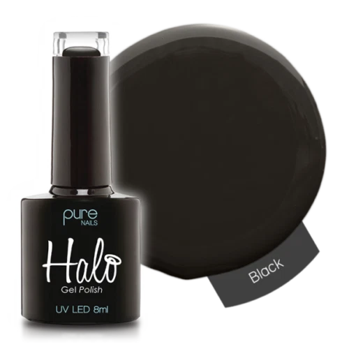 Pure Nails LED/UV Halo Gel Polish Collection - Schwarz 8ml