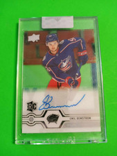 2019-20 Upper Deck UD Clear Cut Autograph Rookie Auto #CC-BE Emil Bemstrom CBJ